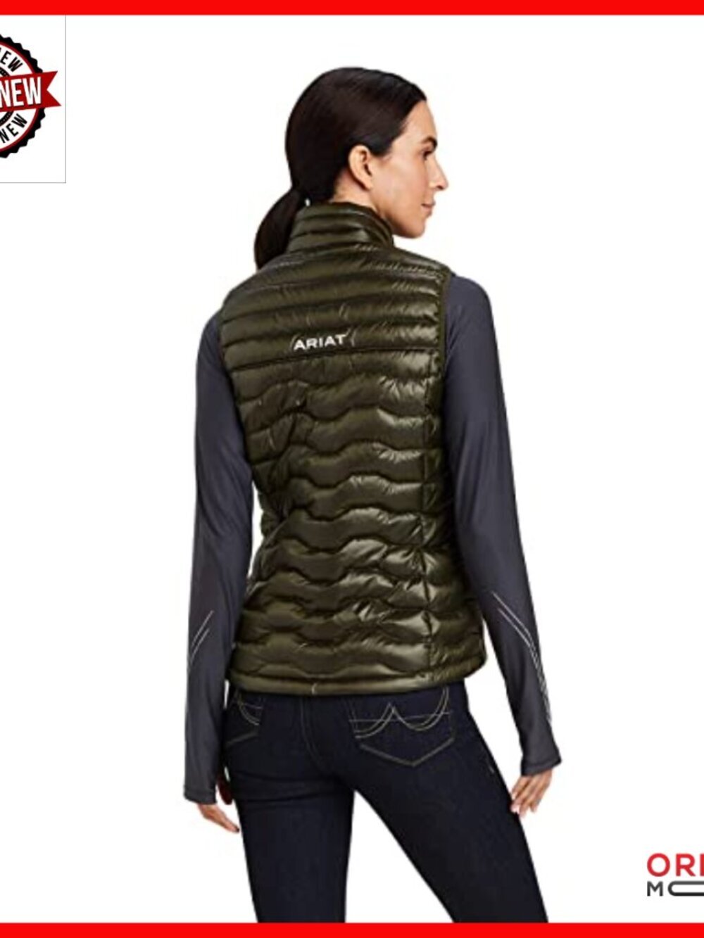 Lightweight Down Vest, Sleeveless, Waterproof, 4 Pockets, Regular Fit - Picture 2 of 4